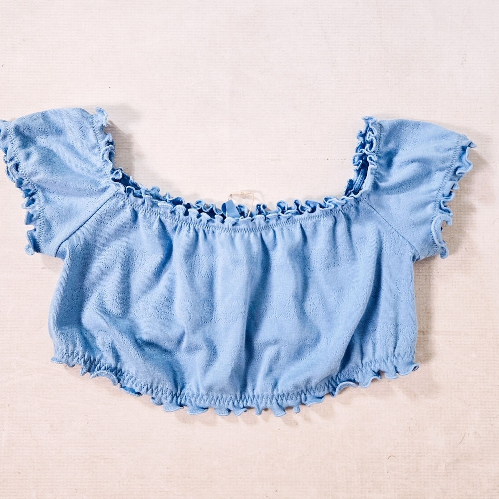 Skims Ruffled Crop Top - Picture 6 of 9